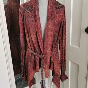 Buffalo David Bitton draped belted waterfall cardigan fall colors 🍂. Size S